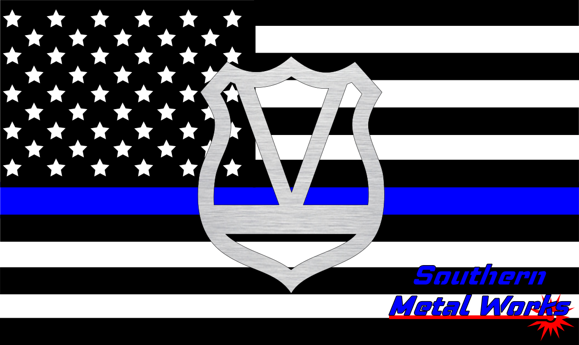 Police Badge A-Z Monogram Décor-DXF/SVG/PNG-Digital File