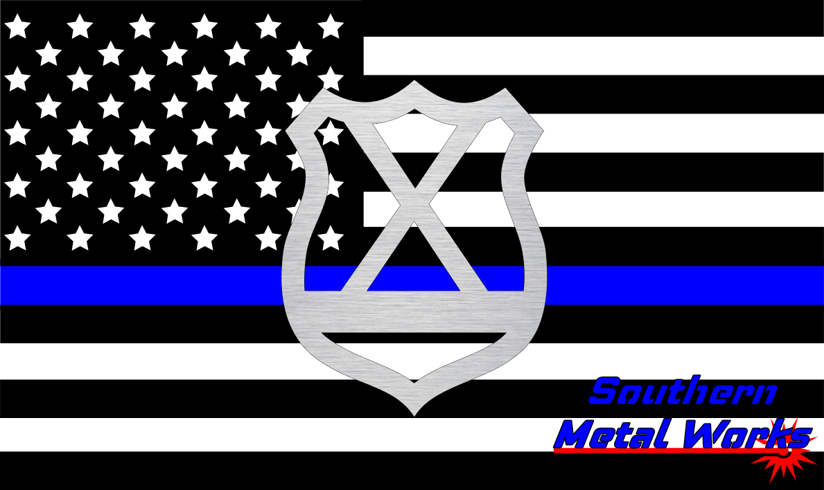 Police Badge A-Z Monogram Décor-DXF/SVG/PNG-Digital File
