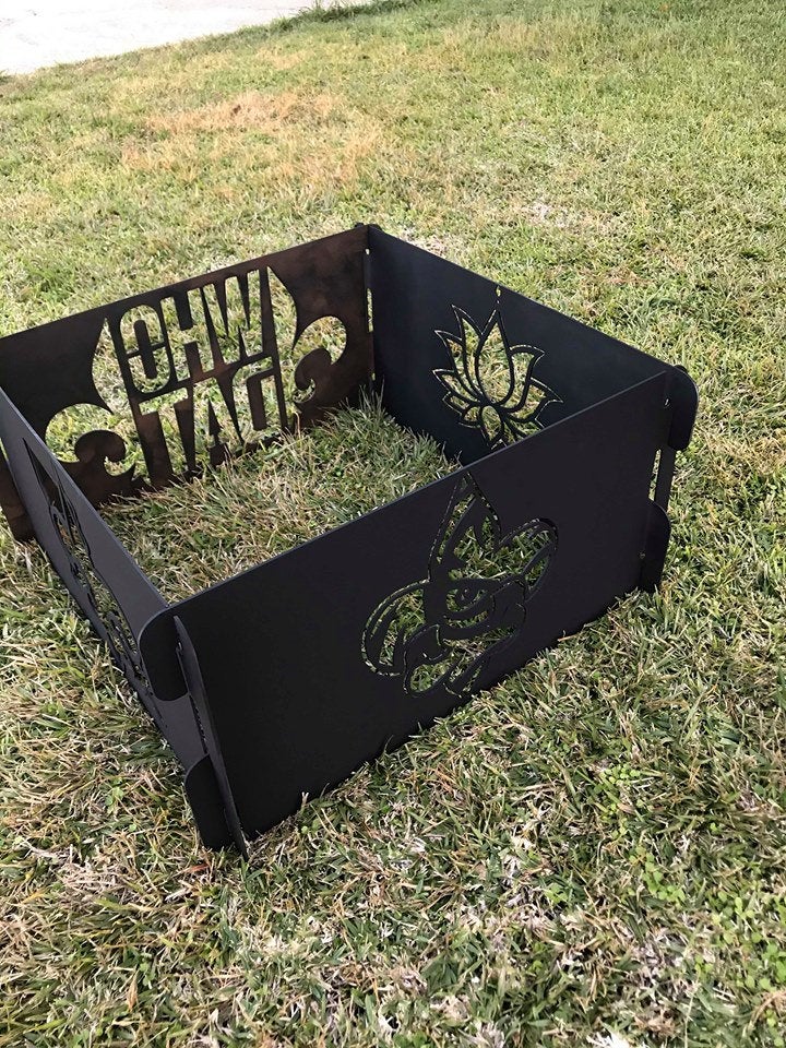 Fire pit, collapsible and portable fire ring