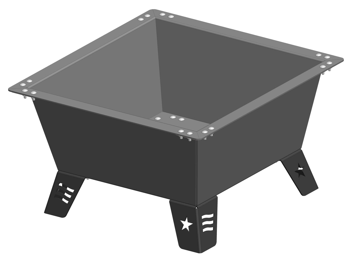 Fire Pit-Bolt Together Style- 36 Inch Base
