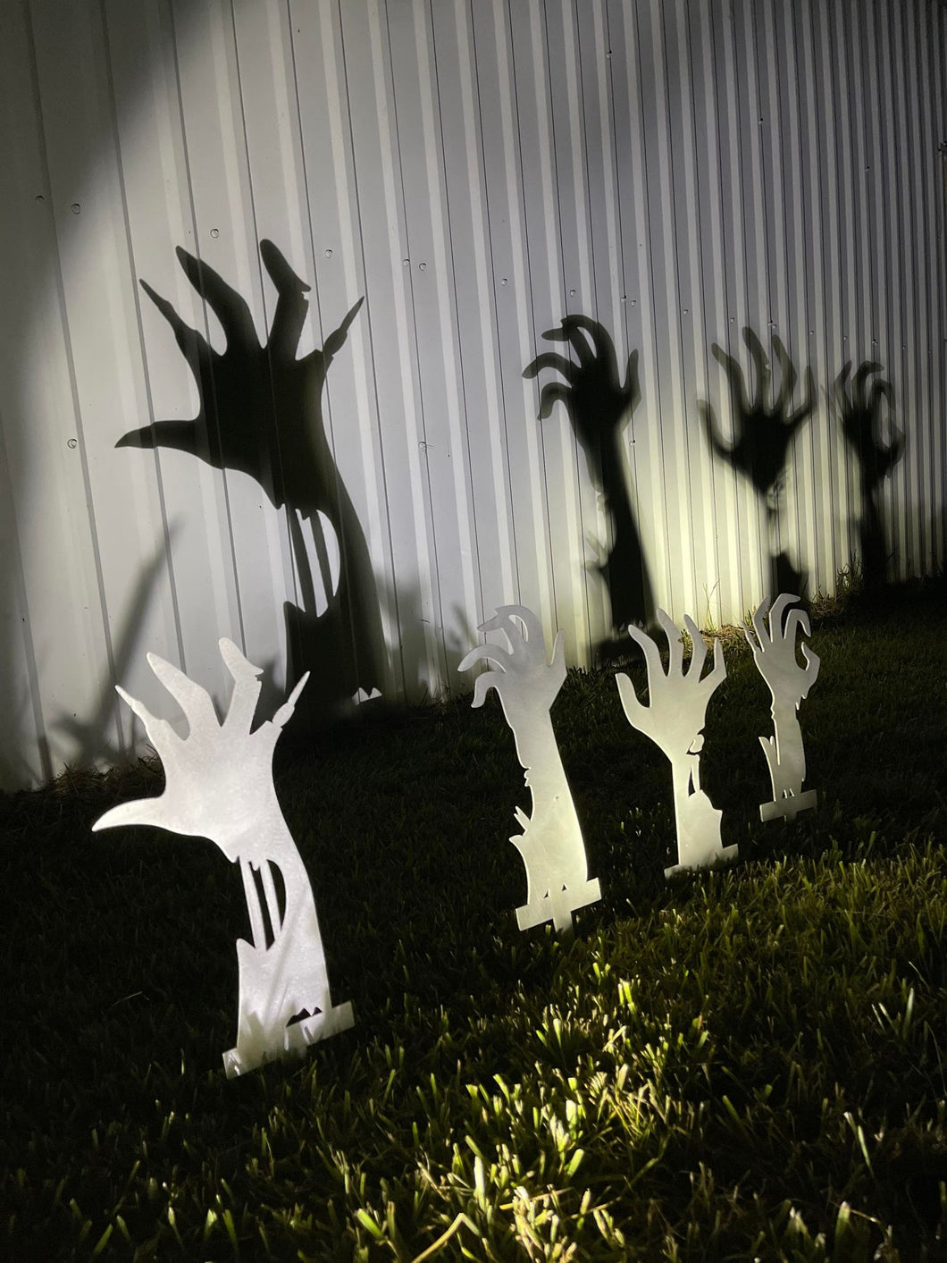 Zombie Hands Yard Art Garden Stakes-Metal Decor