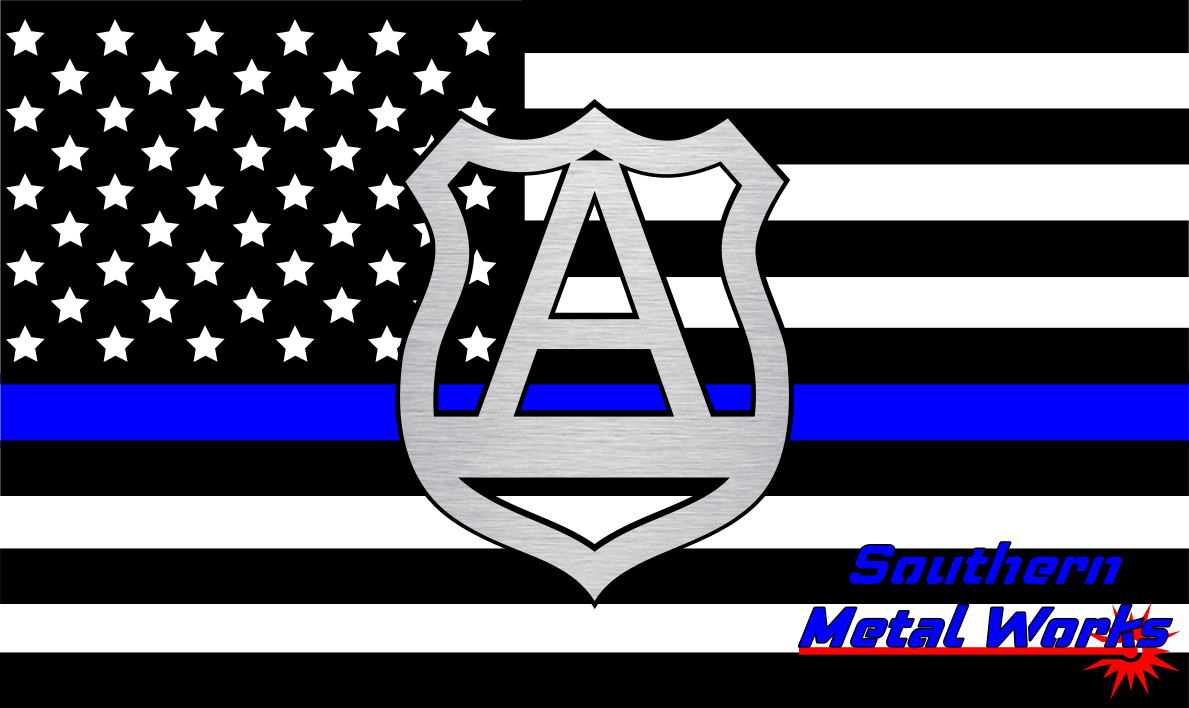 Police Badge A-Z Monogram Décor-DXF/SVG/PNG-Digital File