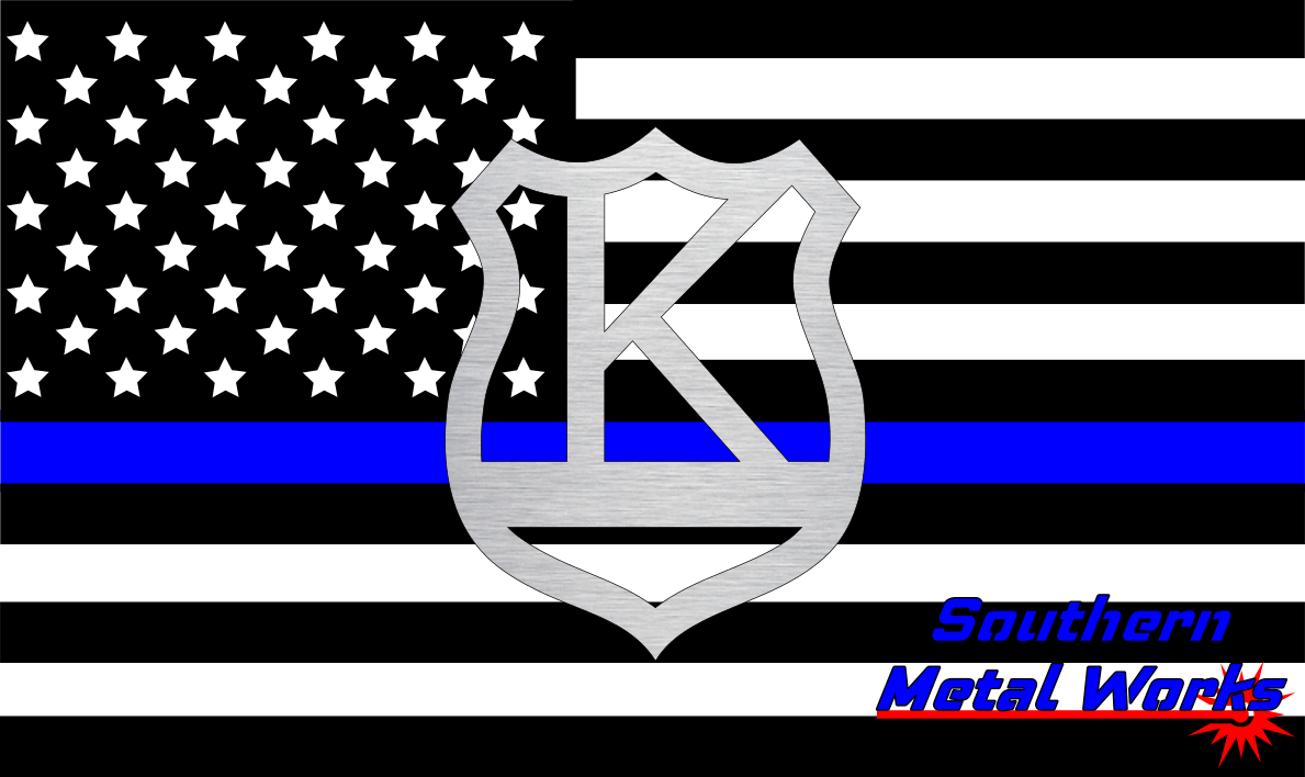 Police Badge A-Z Monogram Décor-DXF/SVG/PNG-Digital File