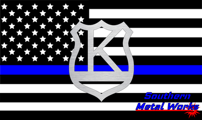 Police Badge A-Z Monogram Décor-DXF/SVG/PNG-Digital File