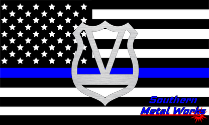Police Badge A-Z Monogram Décor-DXF/SVG/PNG-Digital File