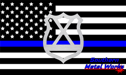 Police Badge A-Z Monogram Décor-DXF/SVG/PNG-Digital File