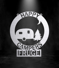 Load image into Gallery viewer, Camper/Campsite/Monogram/Happy Campers/Sign
