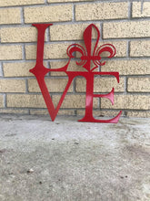 Load image into Gallery viewer, Love Fleur De Lis Decor Sign
