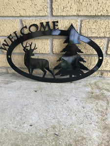 Deer Welcome Sign