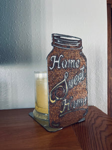 Home sweet home | mason jar | candle holder